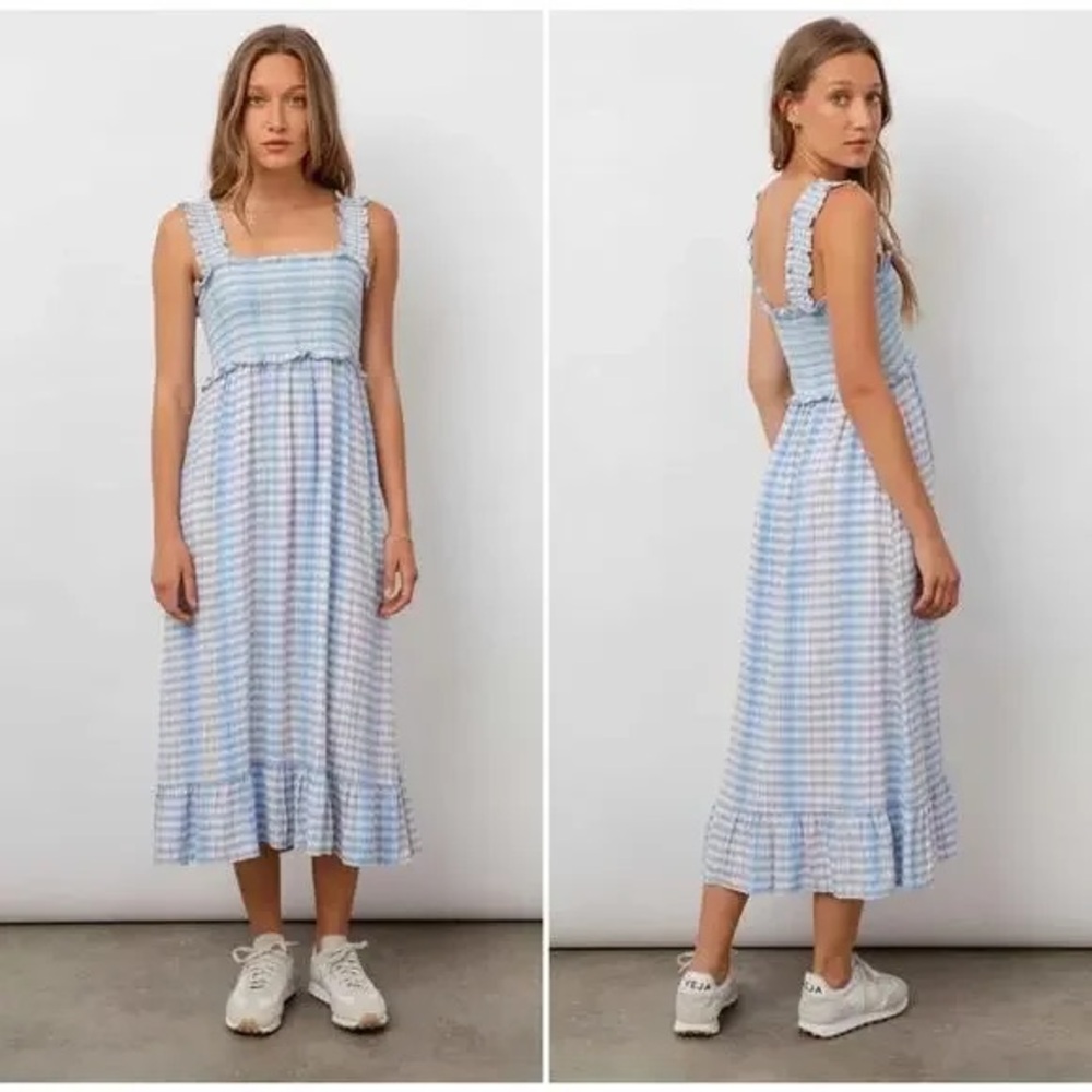 Rails Blue and White Maxi Dress